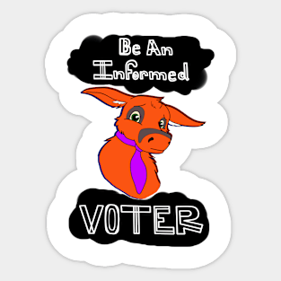 Be An Informed Voter Sticker